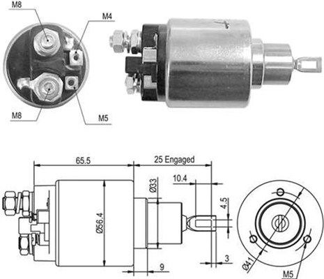 MAGNETI MARELLI Тяговое реле, стартер 940113050362